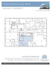1700 Rockville Pike, Rockville, MD à louer Plan d’étage- Image 2 de 11