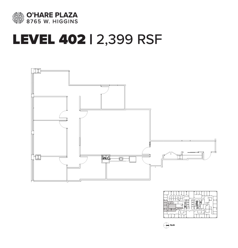 8765 W Higgins Rd, Chicago, IL for lease Floor Plan- Image 1 of 1