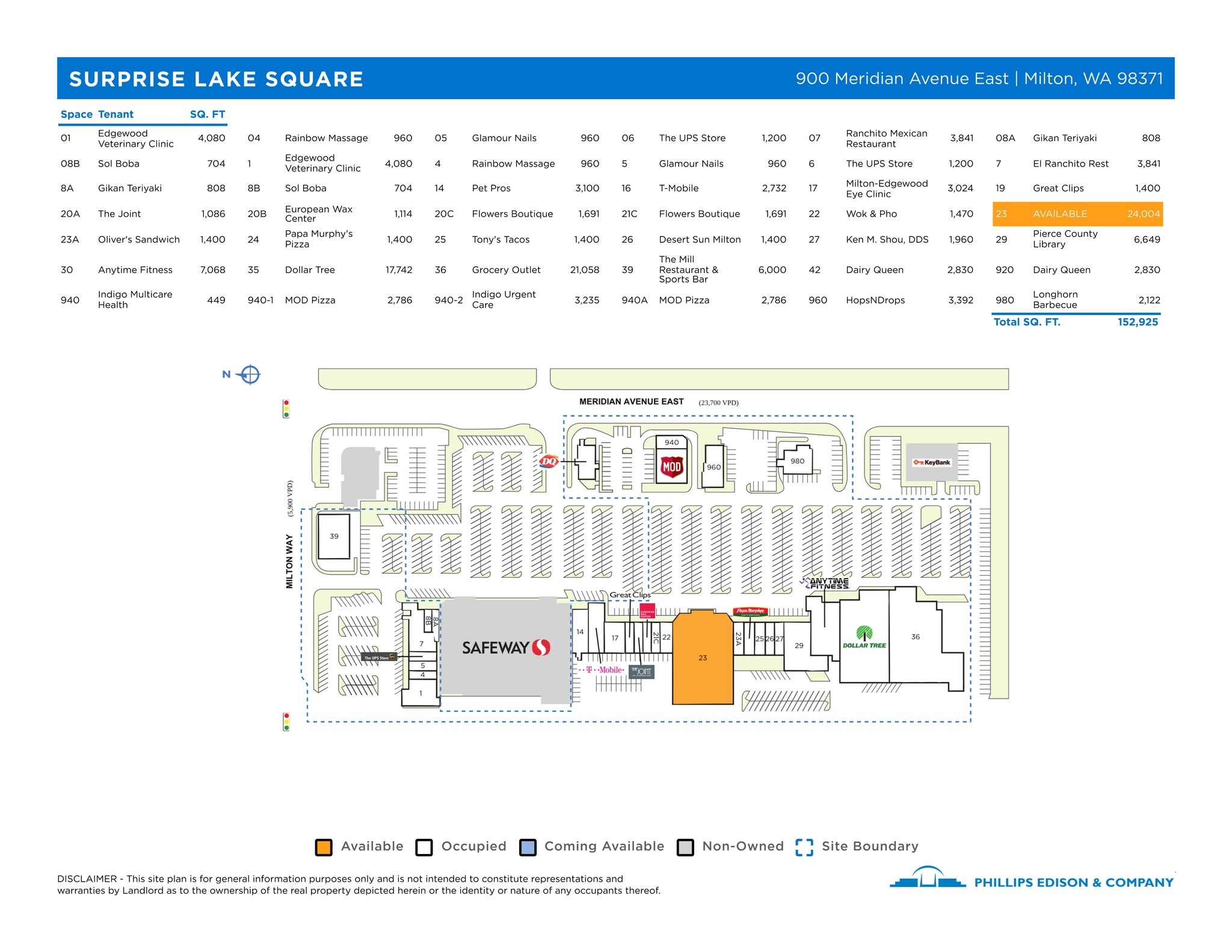 900 Meridian Ave E, Milton, WA for lease Site Plan- Image 1 of 1