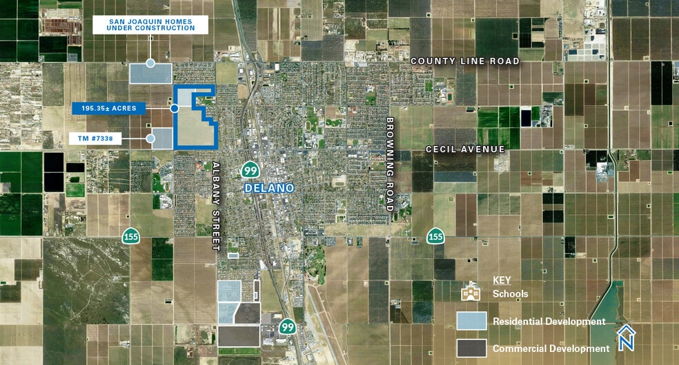 Albany and County Line Rd, Delano, CA à vendre - Photo du bâtiment - Image 1 de 1