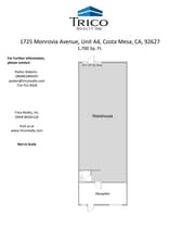 1725 Monrovia Ave, Costa Mesa, CA à louer Plan d’étage- Image 1 de 1