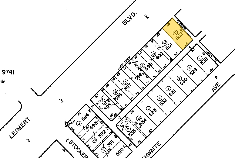 4164-4166 Leimert Blvd, Los Angeles, CA for sale - Plat Map - Image 2 of 2