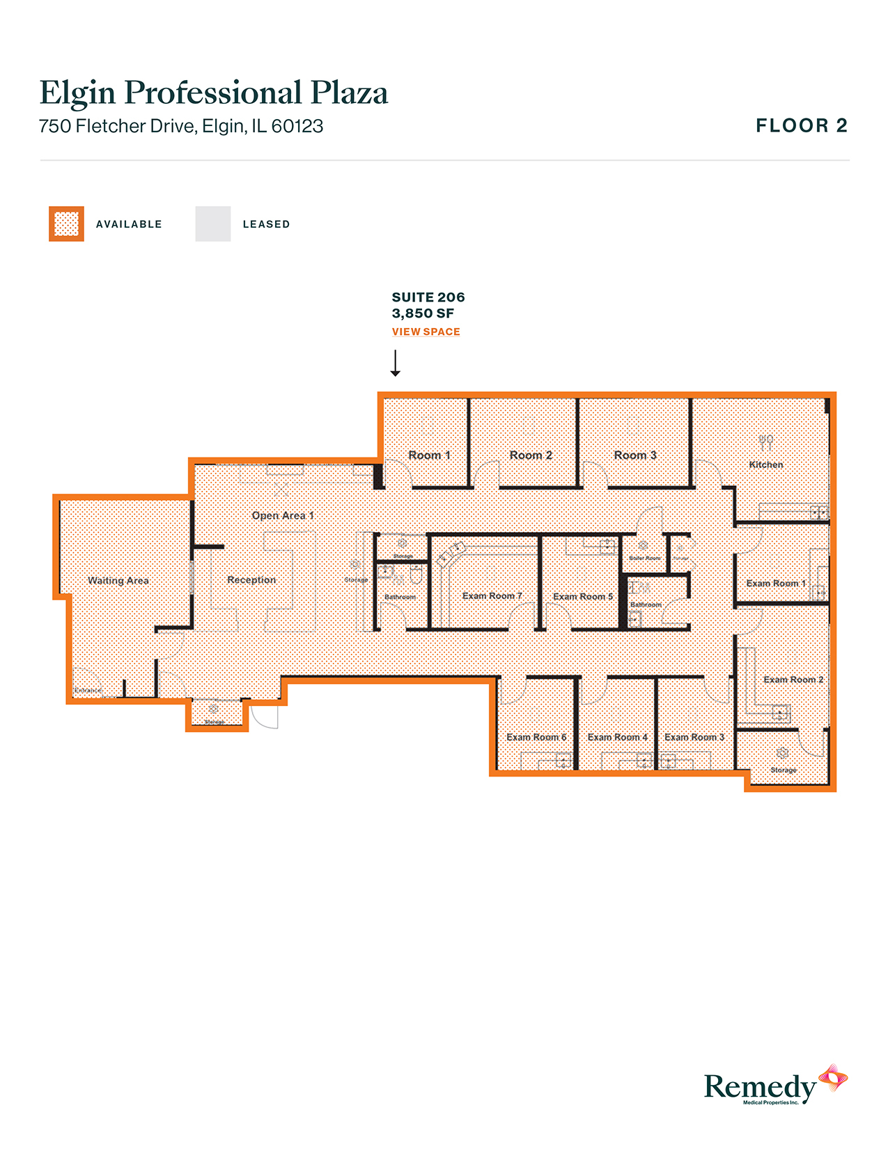 750 Fletcher Dr, Elgin, IL à louer Plan d’étage- Image 1 de 1