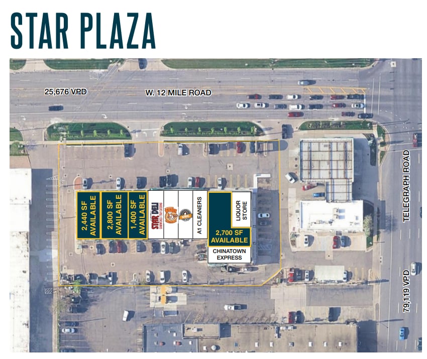 24529-24555 W 12 Mile Rd, Southfield, MI for lease Floor Plan- Image 1 of 1