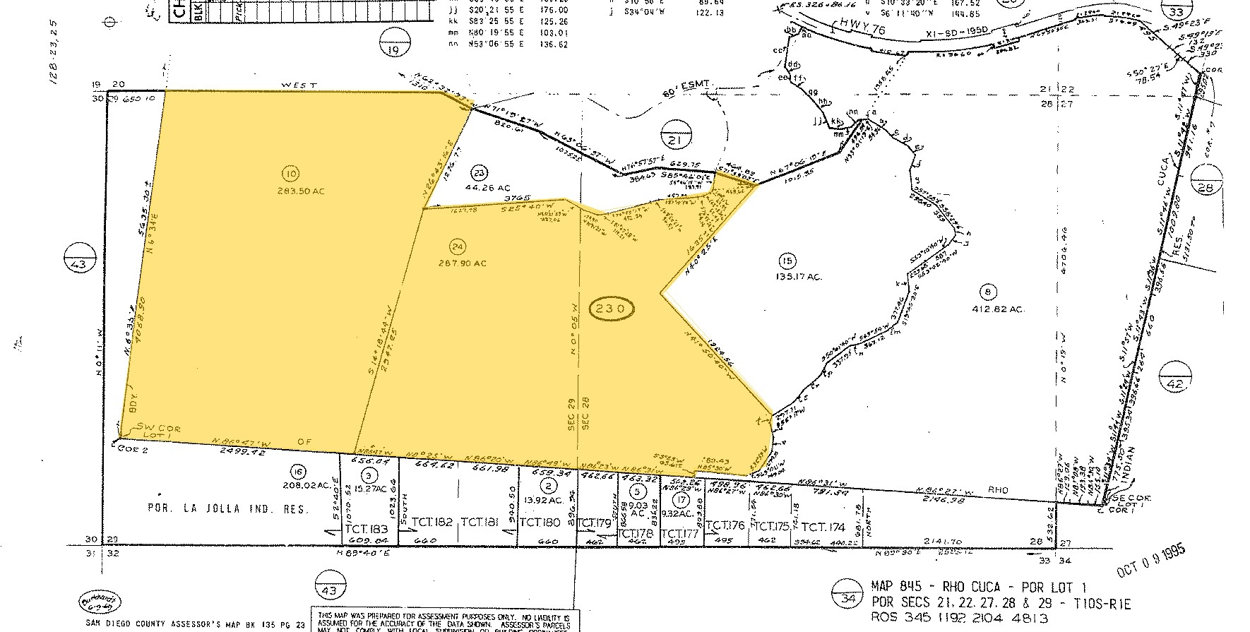 Highway 76, Pauma Valley, CA à vendre Plan cadastral- Image 1 de 1