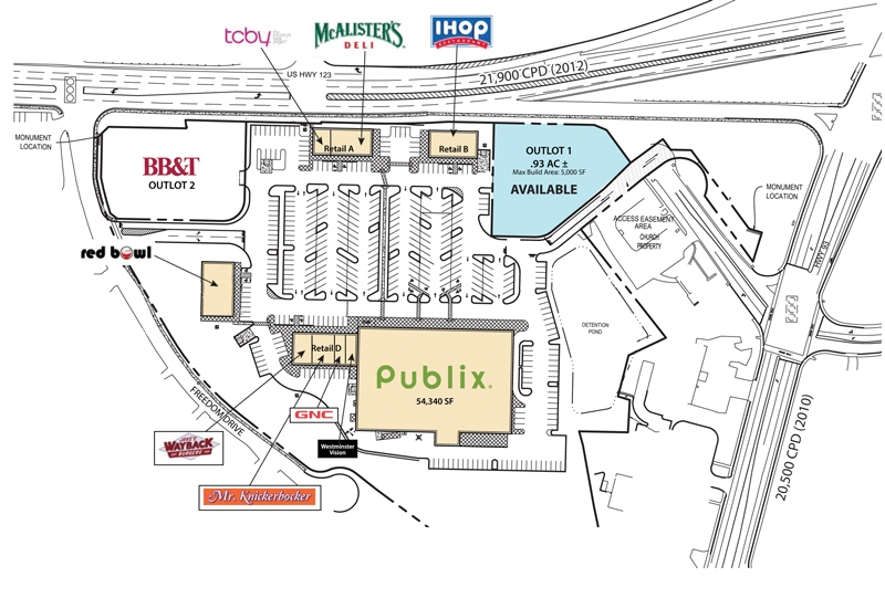 1390 Tiger Blvd, Clemson, SC for lease - Site Plan - Image 2 of 4