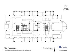 1170 Peachtree St, Atlanta, GA for lease Site Plan- Image 1 of 2