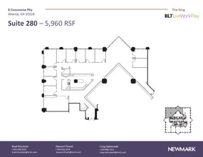 6 Concourse Pky NE, Atlanta, GA à louer Plan d’étage- Image 1 de 1