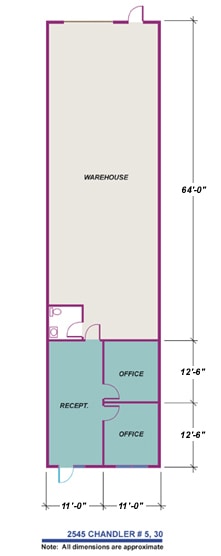 2545 E Chandler Ave, Las Vegas, NV for lease Floor Plan- Image 1 of 1
