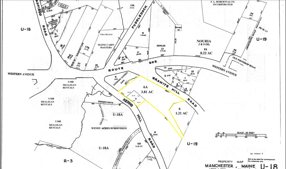 1 Granite Hill Road Rd, Manchester, ME for lease - Plat Map - Image 1 of 3