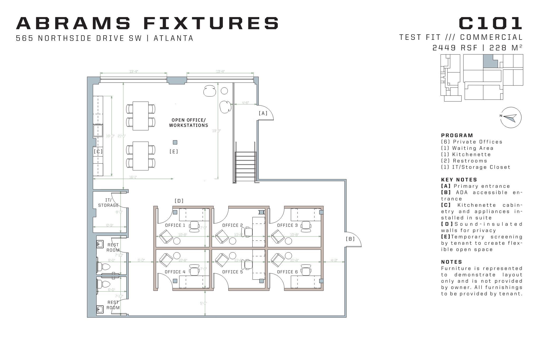 565 Northside Dr, Atlanta, GA for lease Floor Plan- Image 1 of 5