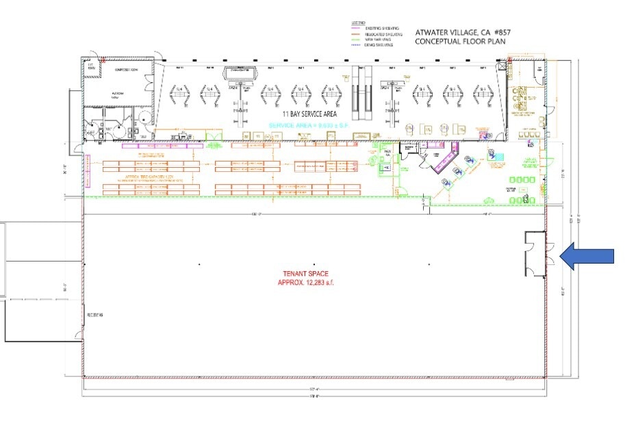 3332 N San Fernando Rd, Los Angeles, CA à louer Plan d’étage- Image 1 de 1
