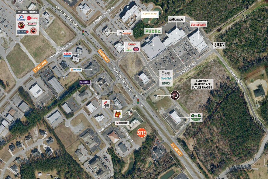 335 Dolphin Dr, Jacksonville, NC à louer - Aérien - Image 2 de 2