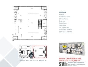400 W California Ave, Sunnyvale, CA for lease Floor Plan- Image 1 of 1