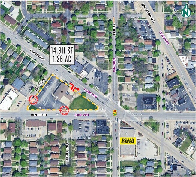 6055 W Lisbon Ave, Milwaukee, WI à vendre - Plan de site - Image 2 de 2