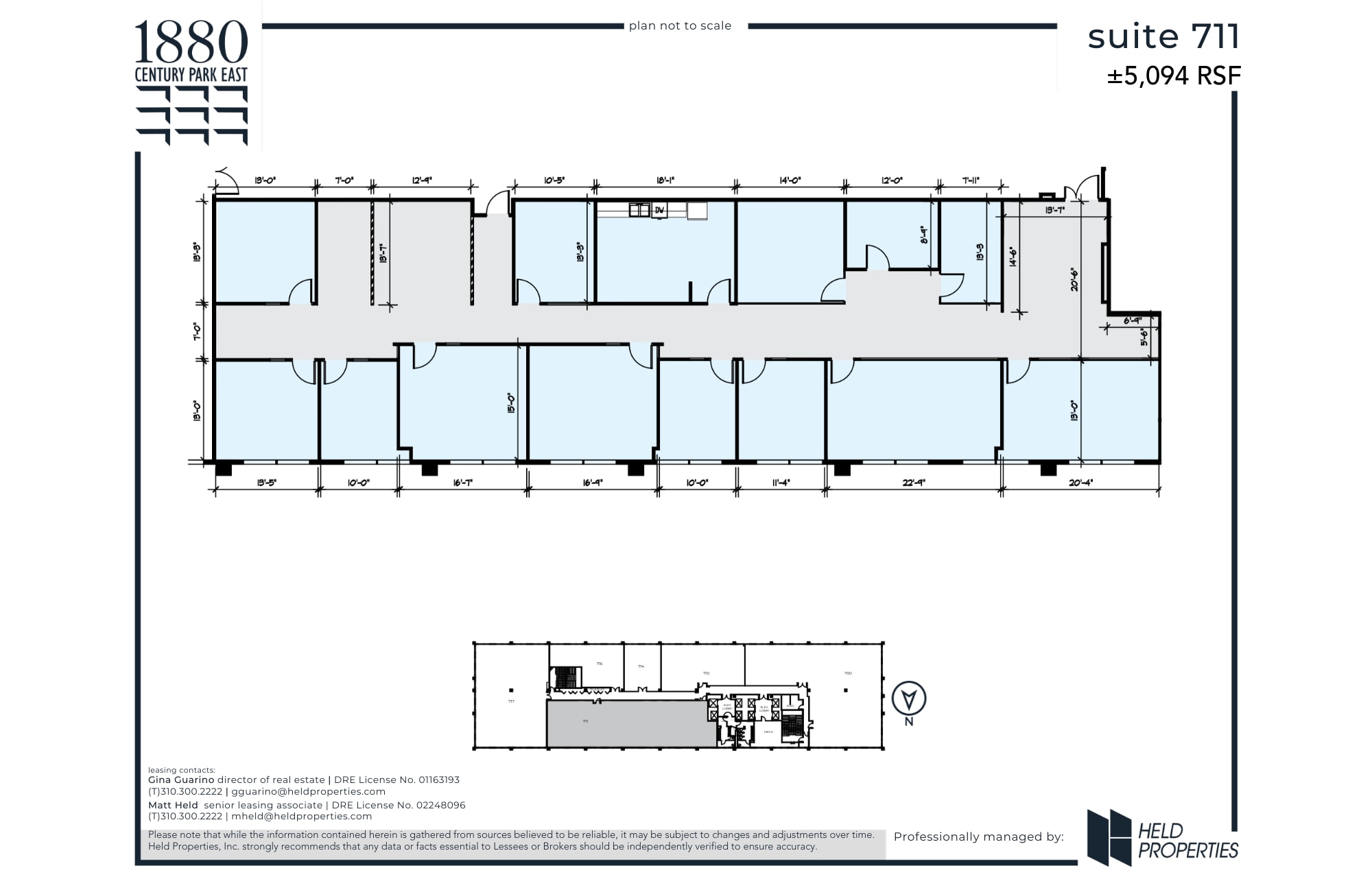 1880 Century Park E, Los Angeles, CA for lease Floor Plan- Image 1 of 2