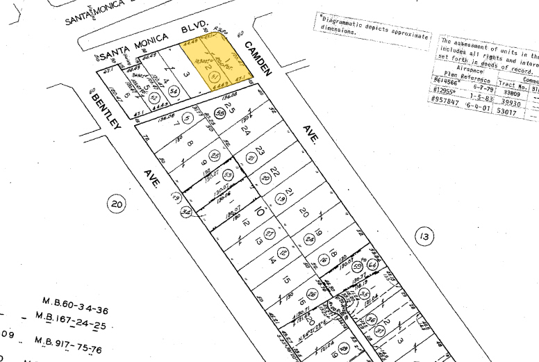 11030 Santa Monica Blvd, Los Angeles, CA for lease - Plat Map - Image 2 of 10