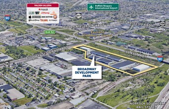 2839 Broadway St, Cheektowaga, NY - AERIAL  map view