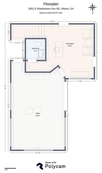 3091 E Shadowlawn Dr, Atlanta, GA for lease - Floor Plan - Image 2 of 20