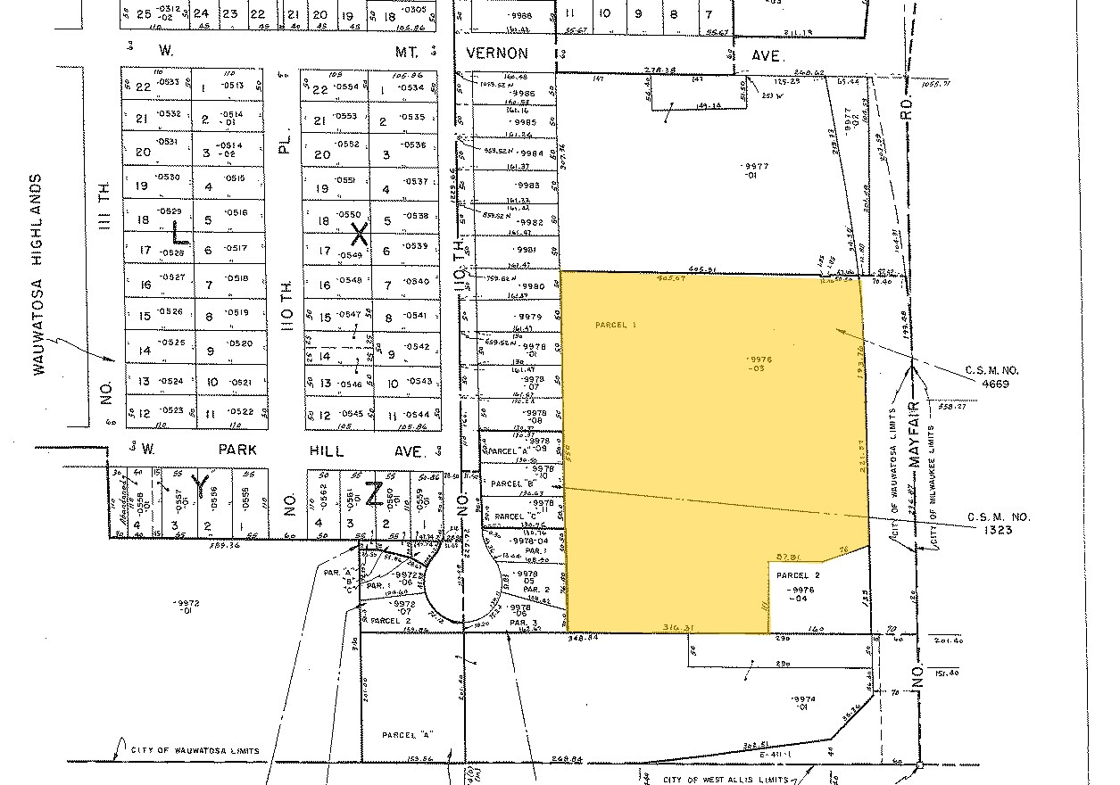 201 N Mayfair Rd, Wauwatosa, WI à louer Plan cadastral- Image 1 de 2