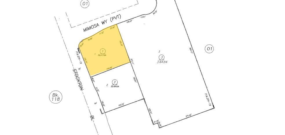 NE Stockton Blvd. & Elsie Ave @ Power Inn Rd., Sacramento, CA à vendre - Plan cadastral - Image 2 de 2