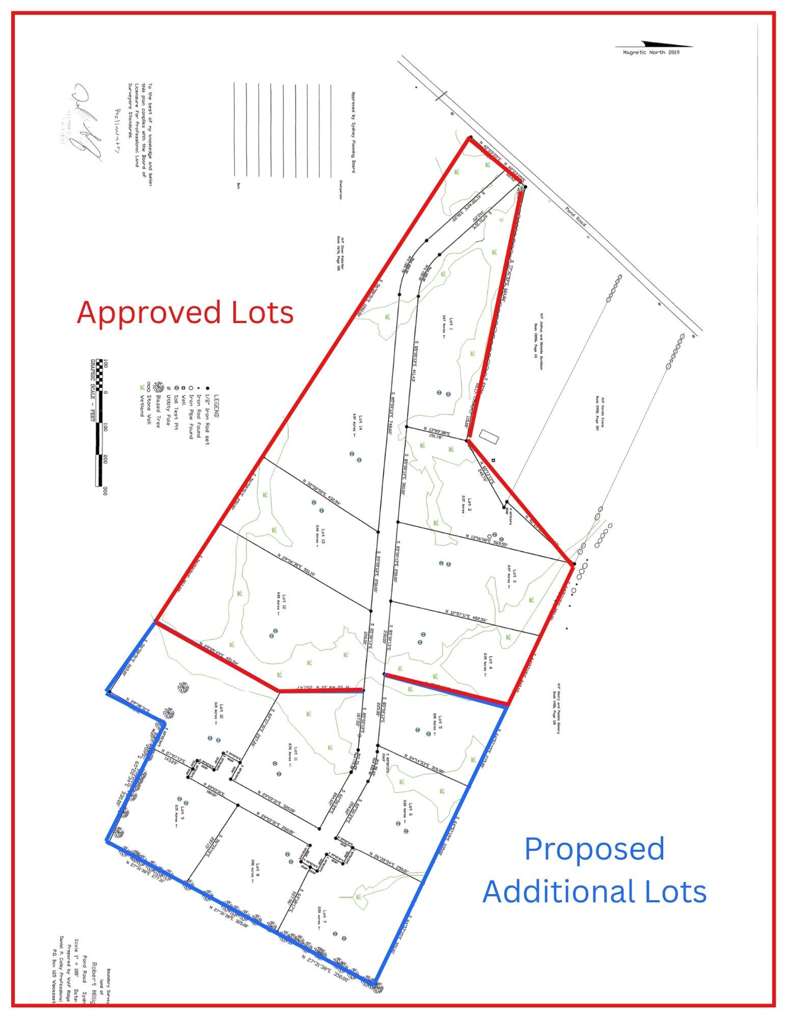 Pond Rd, Sidney, ME à vendre Plan cadastral- Image 1 de 3
