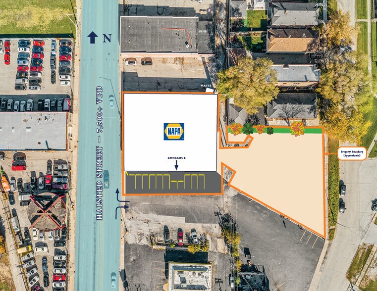 1333 S Halsted St, Chicago Heights, IL for sale - Site Plan - Image 2 of 3