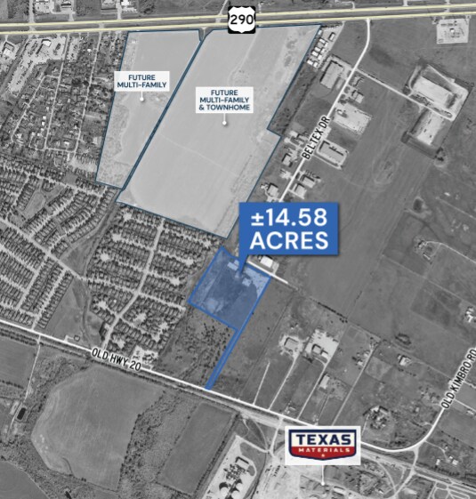 13518 Old Hwy 20 hwy, Manor, TX à vendre - Aérien - Image 2 de 2