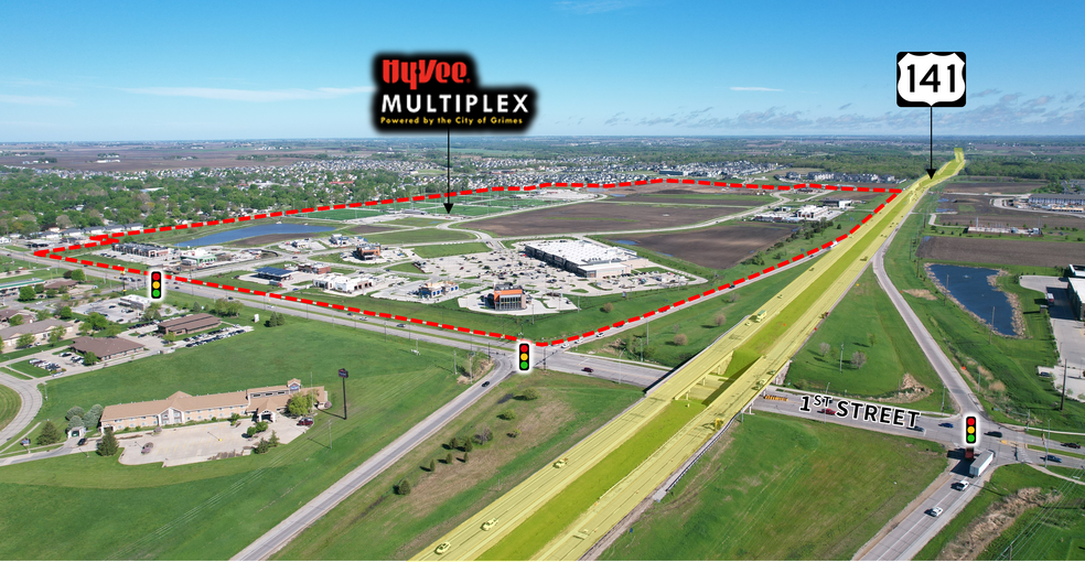 Highway 141 & E 1st Street, Grimes, IA for lease - Primary Photo - Image 1 of 1