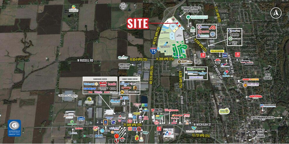 Deer Oak dr, Sidney, OH for lease - Aerial - Image 2 of 3