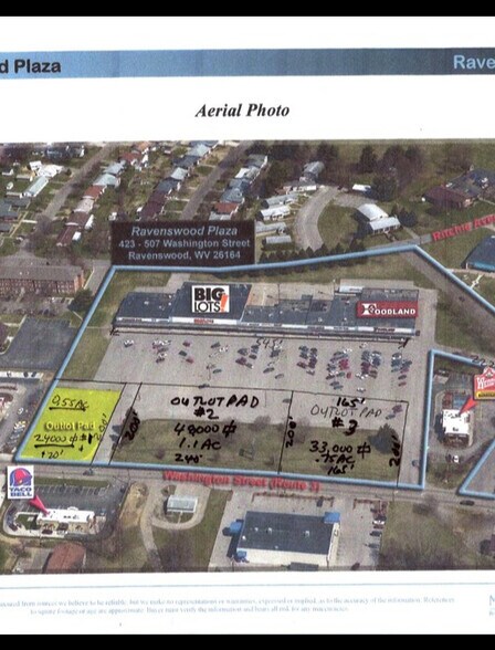 423-507 Washington St, Ravenswood, WV à vendre - Aérien - Image 2 de 4