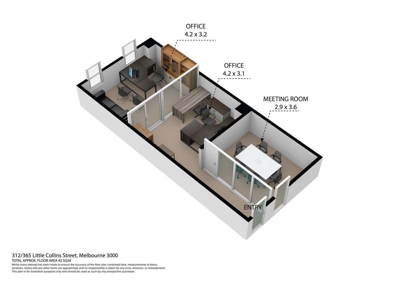 365 Little Collins St, Melbourne, VIC 3000 - Unit 312 - - Floor Plan - Image 2 of 6
