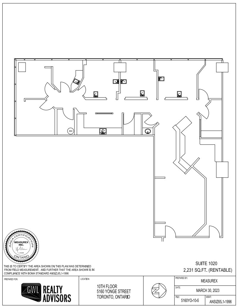 5150-5160 Yonge St, Toronto, ON for lease Floor Plan- Image 1 of 1