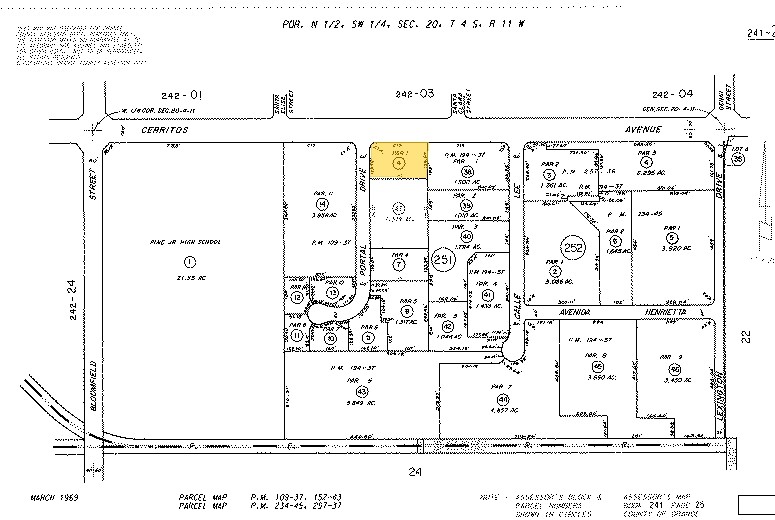 4274 Cerritos Ave, Los Alamitos, CA for lease - Plat Map - Image 2 of 20