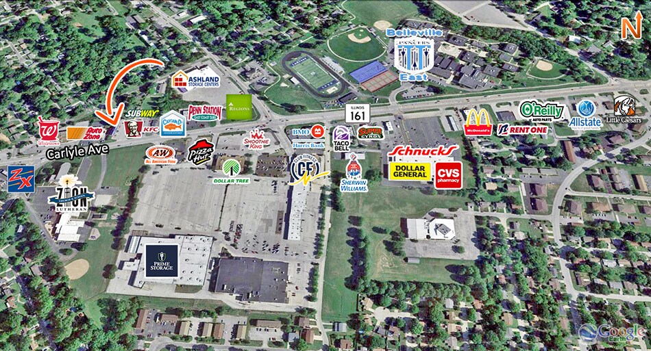 601 Carlyle Ave, Belleville, IL à vendre - Photo du bâtiment - Image 2 de 9