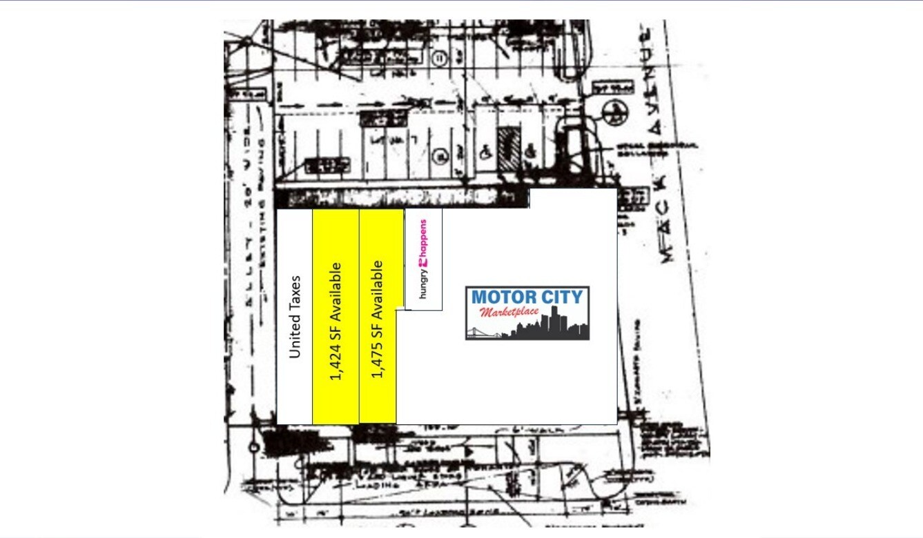 11205-11207 Mack Ave, Detroit, MI for lease Floor Plan- Image 1 of 1