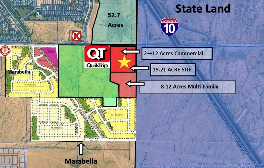 SWC McCartney Rd & I-10, Casa Grande, AZ à vendre - Aérien - Image 2 de 7
