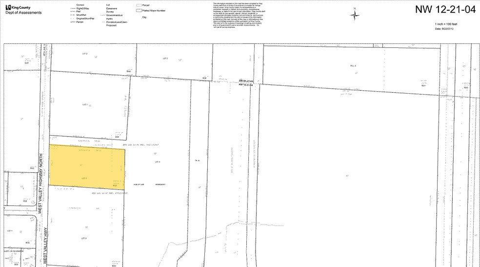 2200 W Valley Hwy N, Auburn, WA à vendre - Plan cadastral - Image 1 de 1