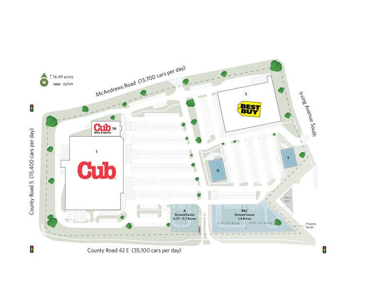 1750 County Road 42 W, Burnsville, MN à louer - Plan de site - Image 2 de 6