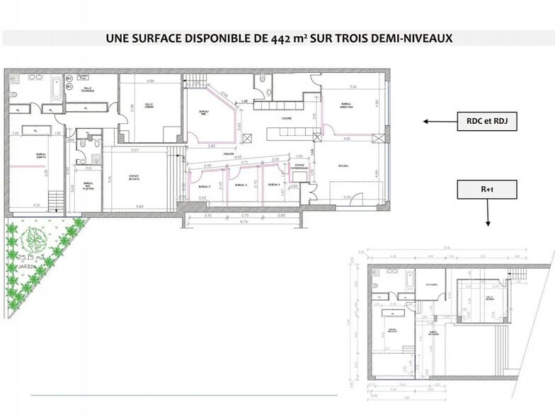 Commerce de détail dans Courbevoie à vendre - Plan d’étage - Image 3 de 4
