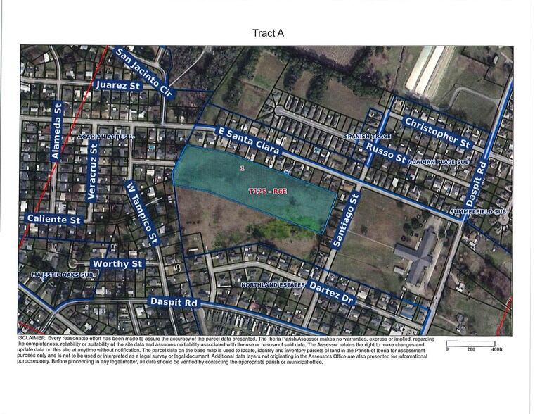 Santiago Street, New Iberia, LA for sale - Aerial - Image 1 of 2