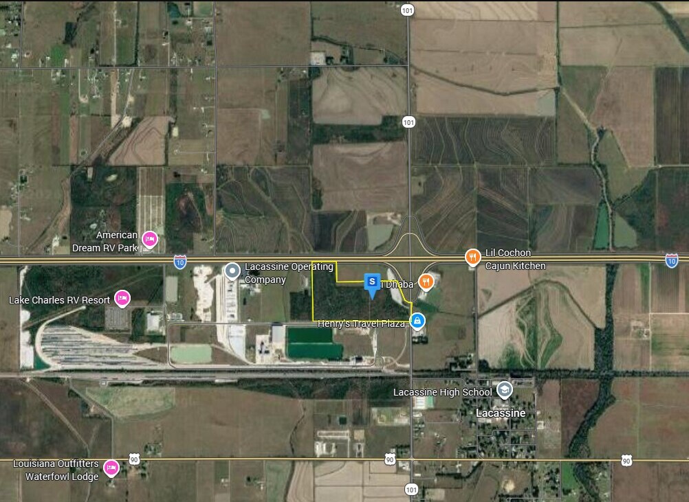 14389 LA 101 Hwy, Iowa, LA for sale Aerial- Image 1 of 2