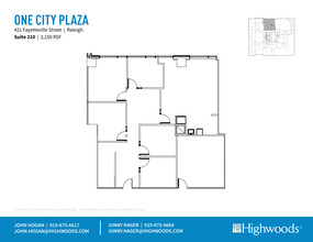 421 Fayetteville St, Raleigh, NC à louer Plan d  tage- Image 1 de 1