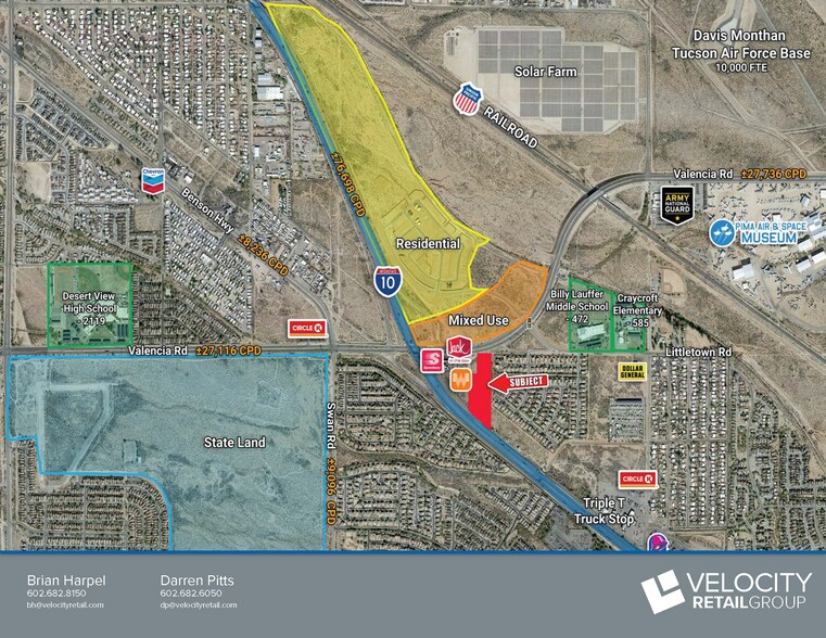 5070 Valencia Road, Tucson, AZ à vendre - Aérien - Image 2 de 2