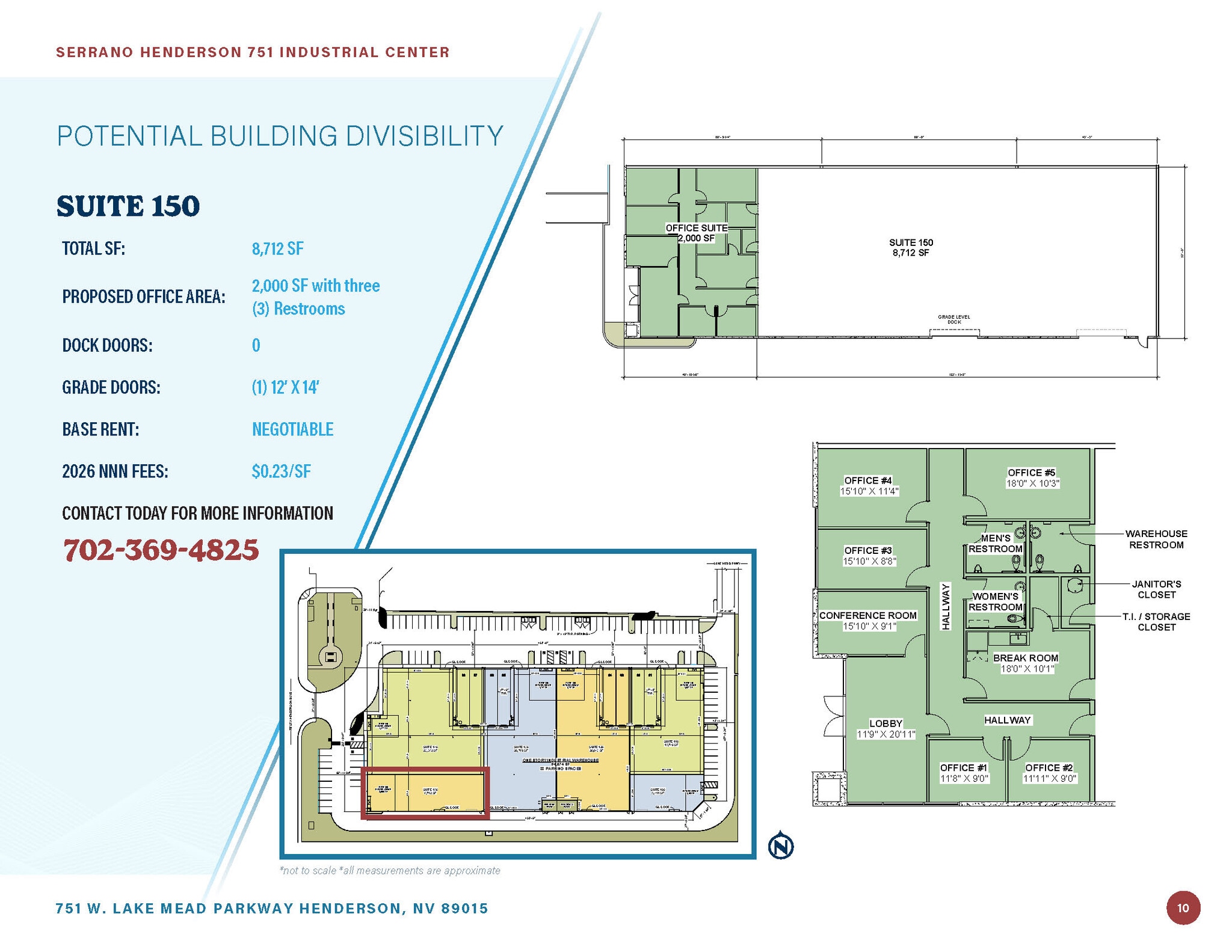 751 W Lake Mead Pky, Henderson, NV à louer Plan d’étage- Image 1 de 1