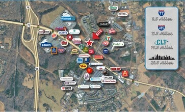 Highway 16 & Highway 73, Denver, NC - Aerial  map view - Image1