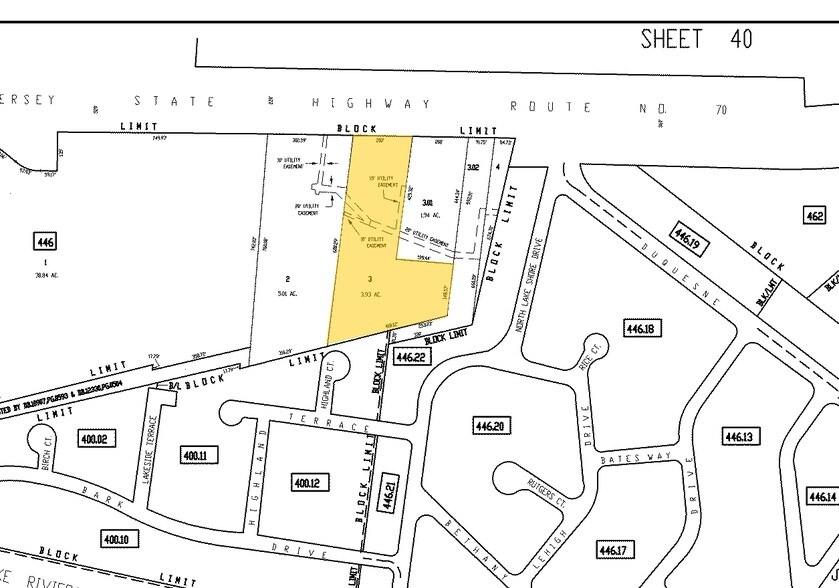 525 Route 70, Brick, NJ à louer - Plan cadastral - Image 2 de 12