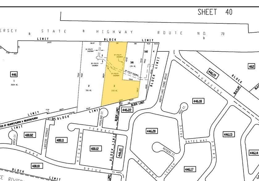 525 Route 70, Brick, NJ for lease - Plat Map - Image 2 of 12
