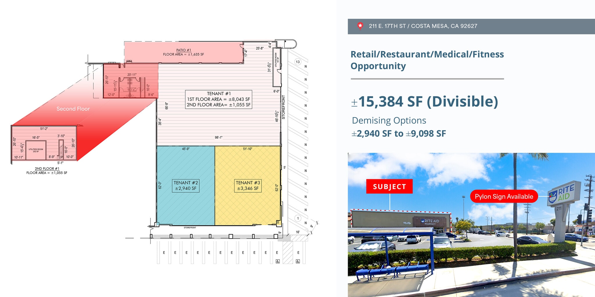 211-233 E 17th St, Costa Mesa, CA for lease Floor Plan- Image 1 of 1