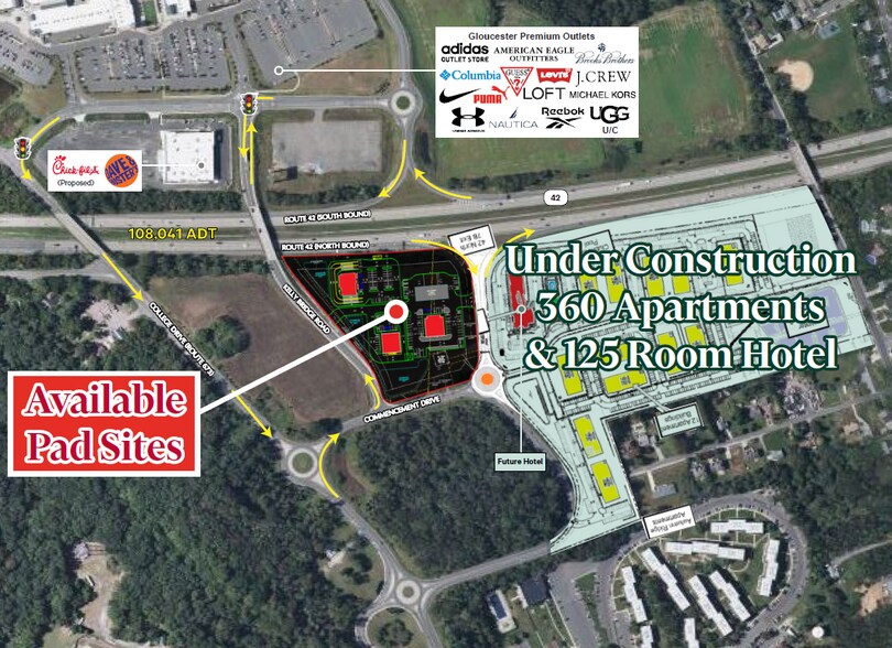 Route 42 & College Dr, Blackwood, NJ for lease - Building Photo - Image 1 of 2